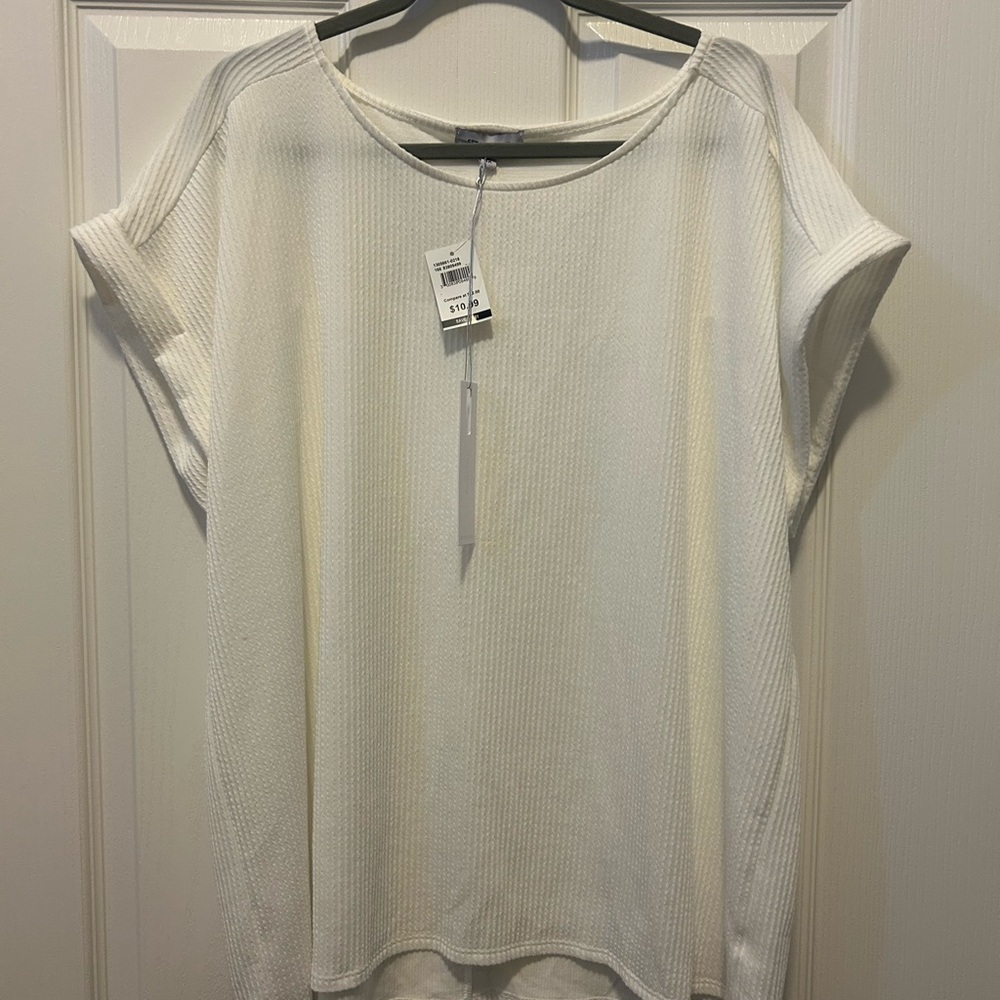 Set The Stage White Women's Top